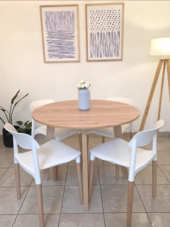 Combo Mesa Paraíso redonda + 4 Sillas Milan - comprar online