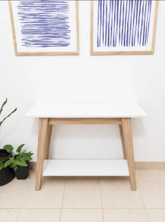 Mesa recibidora blanca Cocules en internet