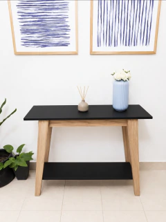 Mesa recibidora negra Cocules