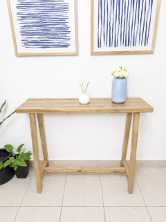 Mesa recibidora de álamo
