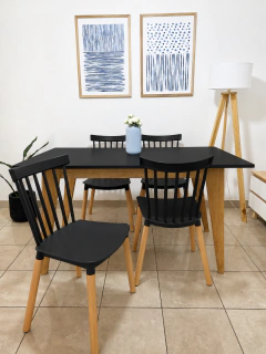 Mesa Escandinava + 4 sillas Windsor - Dinara Home