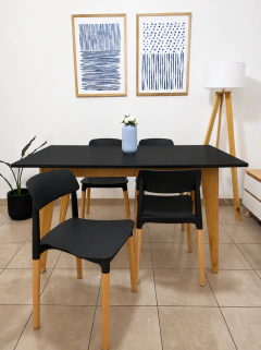 Mesa escandinava + 4 Sillas Milan - Dinara Home