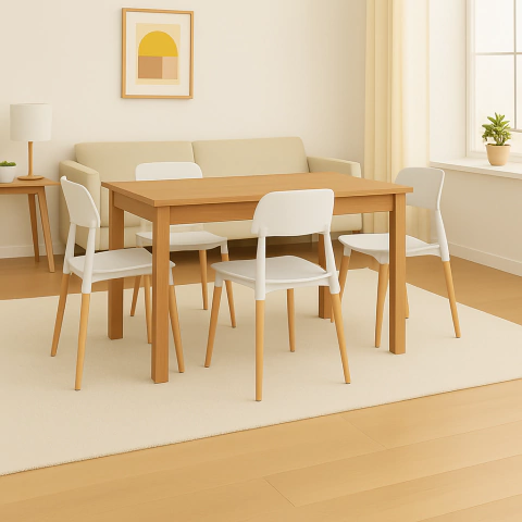 Mesa Full Paraíso + 4 sillas Milan - comprar online