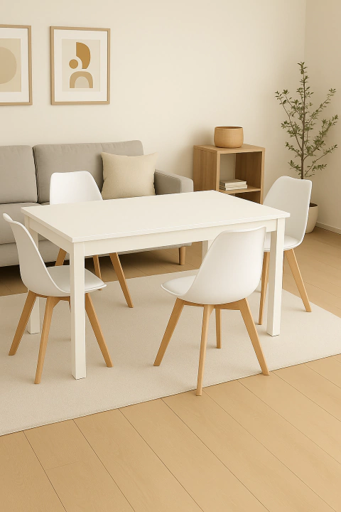 Mesa Asia + 4 Sillas Tulip - comprar online