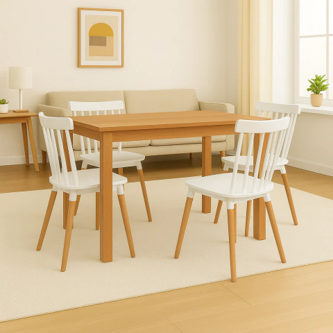 Mesa Full Paraíso + 4 sillas Windsor - comprar online