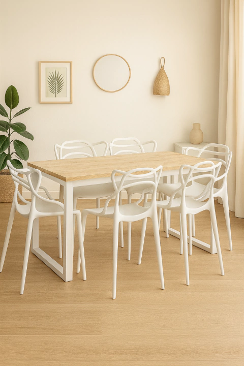 Mesa Industrial + 6 sillas Master - comprar online