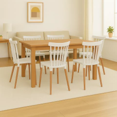 Mesa Paraíso + 6 sillas Windsor - comprar online