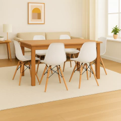Mesa Paraíso + 6 sillas Eames - comprar online