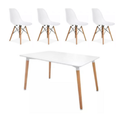 Mesa Eames + 4 sillas Eames