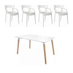 Mesa Eames + 4 sillas Master