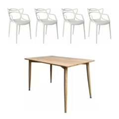 Mesa Paris 140x80 + 4 sillas Master