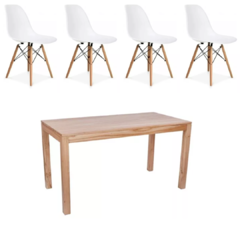 Mesa Paraíso + 4 sillas EAMES