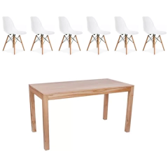 Mesa Paraíso + 6 sillas EAMES