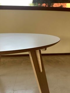 Mesa redonda smart + 4 sillas tulip - comprar online