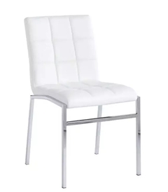 Silla Capitone cromado ecocuero