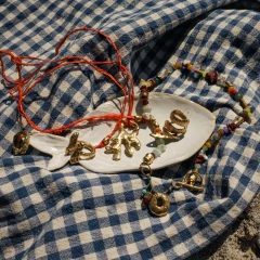 COLLAR LE SIRENE GOLDEN (SEDA NATURAL) en internet