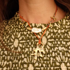 COLLAR LE SIRENE GOLDEN (SEDA NATURAL) en internet