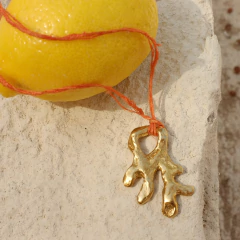 COLLAR LE SIRENE GOLDEN (SEDA NATURAL) - comprar online