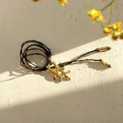 Imagen de COLLAR LE SIRENE GOLDEN (SEDA NATURAL)
