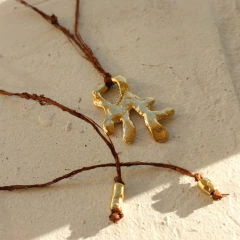 COLLAR LE SIRENE GOLDEN (SEDA NATURAL) - tienda online