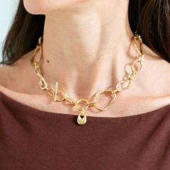 COLLAR CADENA AMORE - GOLDEN - tienda online