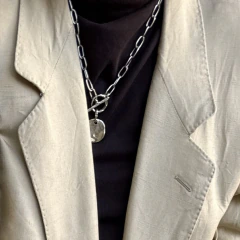Collar Medalla Rústica - tienda online