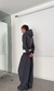 extra wide Baggy Pants / Dark Gray - tienda online