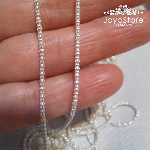 cadena canasta 2 mm plata