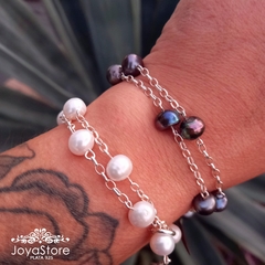 COLLAR PULSERA DE PERLA NATURAL - comprar online