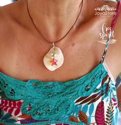 dije boho, caracol, swarovski