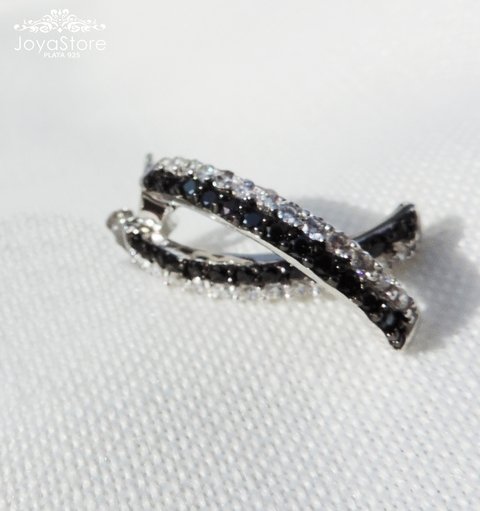AROS CUBIC BLANCO Y NEGRO