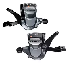 Par de Shifters Shimano Alivio M4010 2 X 9 C/ Abrazadera Y Visor