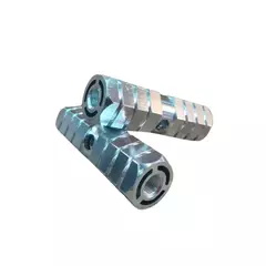 Par de Pedalines de aluminio 80mm