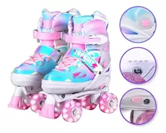 Patines Extensibles 4 Ruedas Bipo Thunder TALLE S (31-34) M (35-38) - comprar online