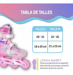 Patin Roller Bases Intercambiables Con Luces Talle Regulable - Bicicletas Necchi