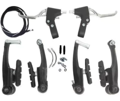 Frenos V-brakes Conjunto Delantero Y Trasero, Aluminio.