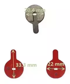 Pastillas Freno Disco Bicicleta Juego Redondas Generico - comprar online