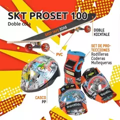 Patineta De 80cm Con Set De Protecciones Bolso Bipokids - comprar online