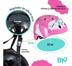 Casco de nena Unicornio Brilla En La Oscuridad Regulable Bipokids en internet