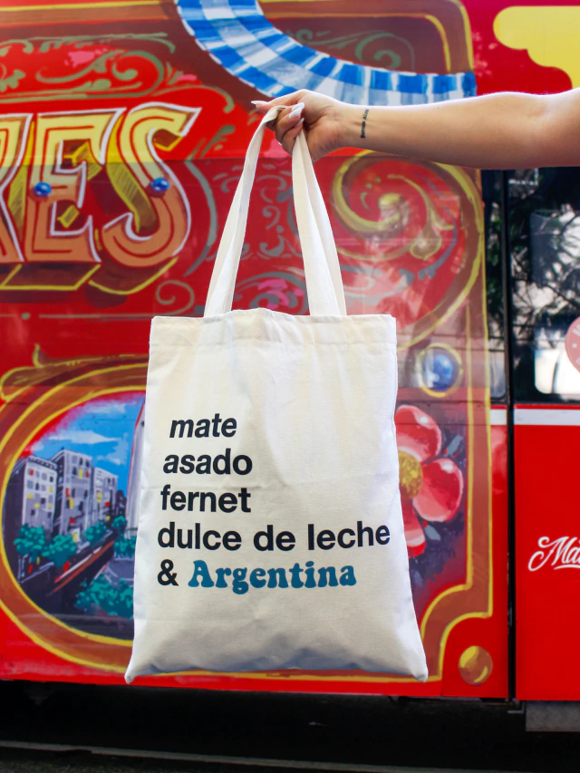 Totebag Comidas típicas de la Colección Argentina de Indochina Designs
