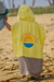 Poncho Indokids Sol combinado amarillo y marrón - comprar online