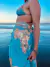 Imagen de Conjunto Bikini Triangulito Mapamundi en tonos tierras