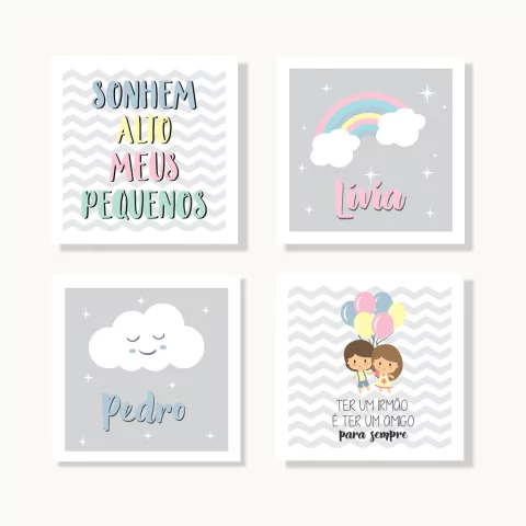 Kit Quadros Irmãos