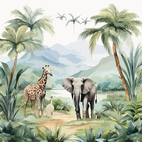 Papel de Parede Safari - comprar online