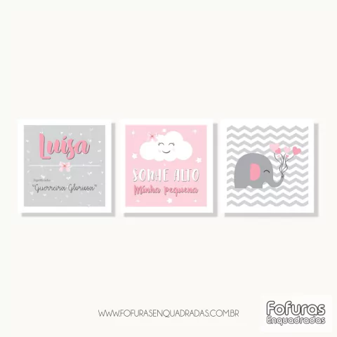 Kit Quadros Menina