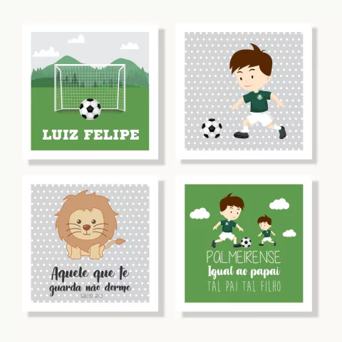 Kit Quadros Menino