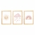 Kit Quadros Menina Boho Arco-ìris Sol Corações - loja online