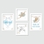 Kit Quadros Menino Ursinho aviador baloeiro - comprar online