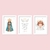 Kit Quadros Nossa Senhora Aparecida Aquarela - comprar online