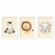 Kit Quadros decorativos Menino Safari com moldura